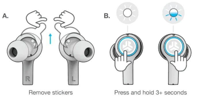 turn off jlab earbuds